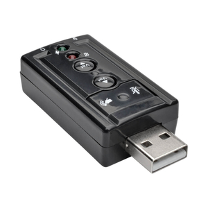 USB EXTERNAL SOUND CARD MICROPHONE SPEAKER VIRTUAL 7.1 CHANNEL by Tripp Lite USB EXTERNAL SOUND CARD MICROPHONE SPEAKER VIRTUAL 7.1 CHANNEL by Tripp Lite