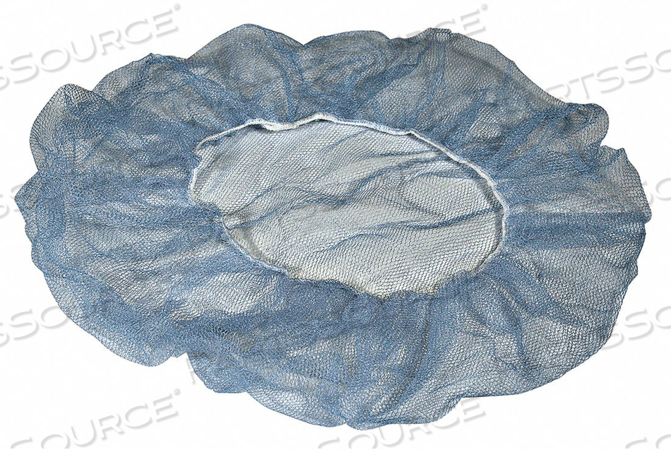 H2303 HAIRNET PLYSTR-HNYCMB 24 IN BLUE PK1000 by Cellucap