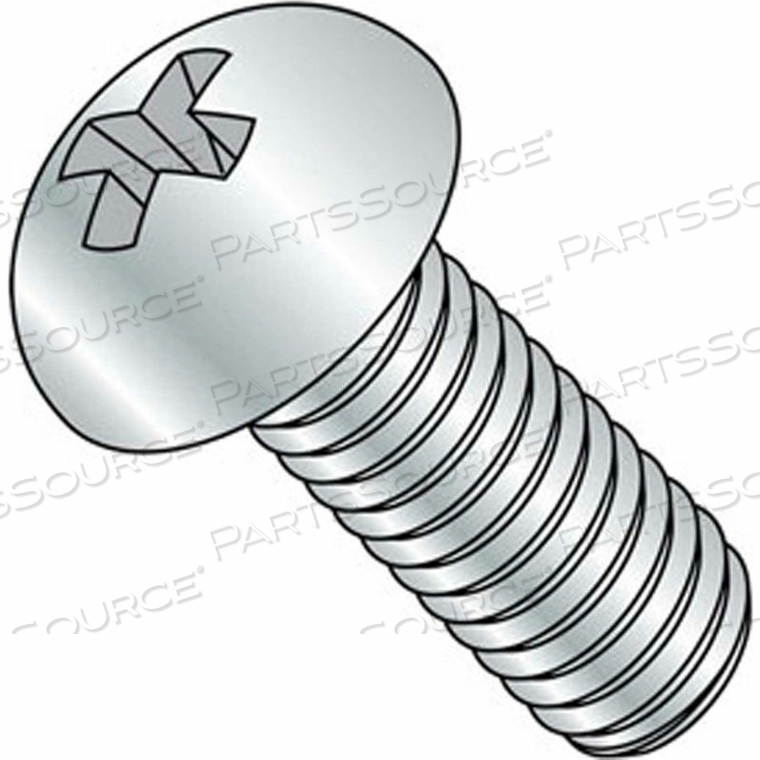 10-24 X 1-3/4" MACHINE SCREW - ROUND HEAD - PHILLIPS - STEEL - ZINC CR+3 - FT - 100 PK - BBI 