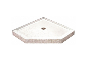 SHOWER BASE CORNER MARBLE CHIPS by Terrazzo-Ware