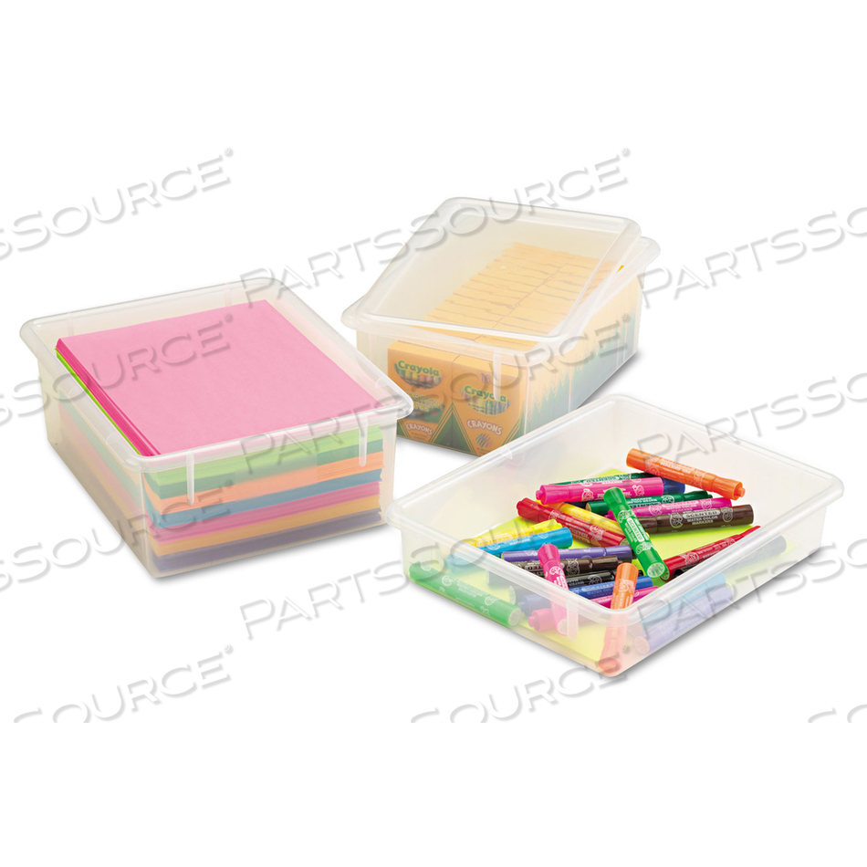 8010 CUBBIE TOTE TRAY, 13-1/2"L X 8-5/8"W X 5-1/4"H, CLEAR by Jonti-Craft Inc 8010 CUBBIE TOTE TRAY, 13-1/2"L X 8-5/8"W X 5-1/4"H, CLEAR by Jonti-Craft Inc