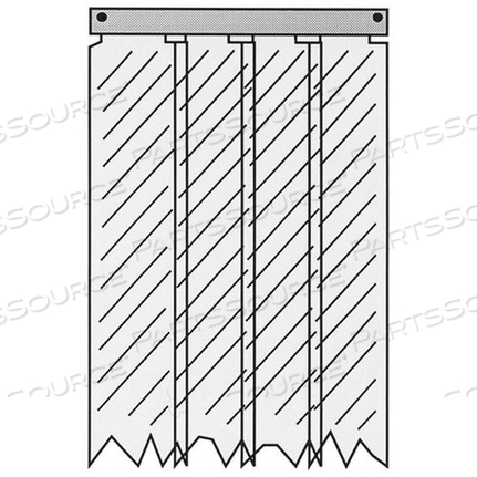 COOLER AIR CURTAIN ASSEMBLY by Kason