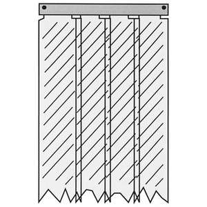 KASON® - 402LA8083884 STRIP CURTAIN-EASIMNT by Kason