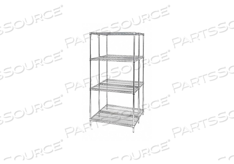 WIRE SHELF 72W X 24D CHROME by Quantum Storage Systems WIRE SHELF 72W X 24D CHROME by Quantum Storage Systems