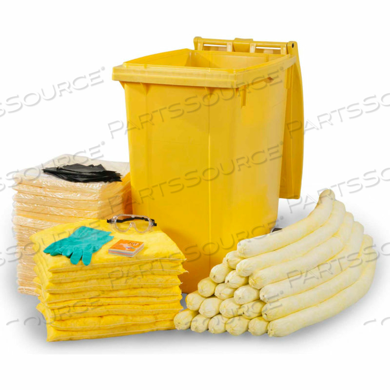 90 GALLON HAZMAT WHEELED DASH SPILL KIT by Evolution Sorbent Product