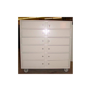 TELLER VAULT NOTE BUS CABINET - 12 COMPARTMENT 36"W X 19"D X 38-1/2"H BLACK by Fenco