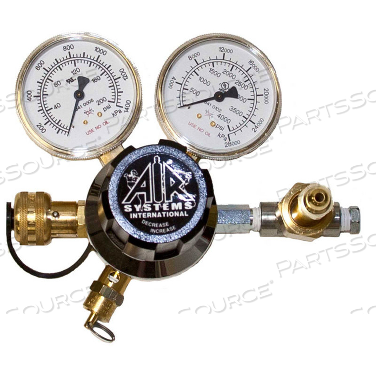 5000 PSIÁDUAL-GAUGE BREATHING AIR REGULATOR, SCHRADER FITTING, RG-5000 by Air Systems International 5000 PSIÁDUAL-GAUGE BREATHING AIR REGULATOR, SCHRADER FITTING, RG-5000 by Air Systems International