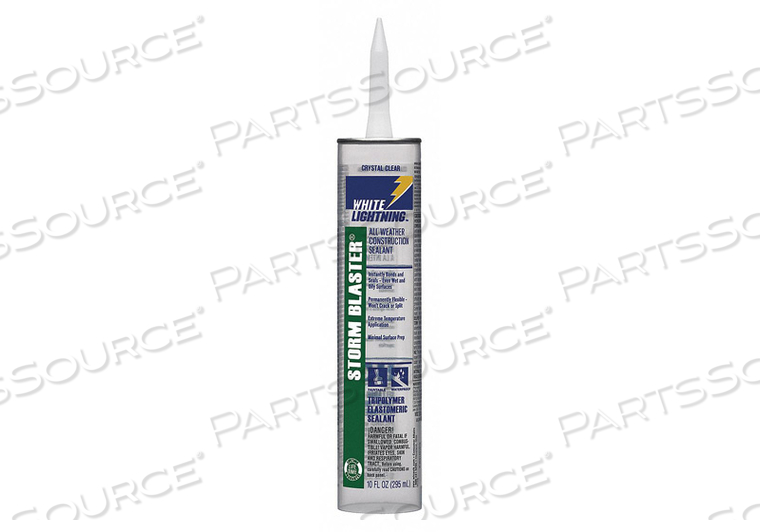 CONSTRUCTION SEALANT SOLVENT 10OZ. CLEAR by White Lightning CONSTRUCTION SEALANT SOLVENT 10OZ. CLEAR by White Lightning