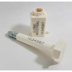 HIGH SECURITY BOLT SEAL, WHITE, 50/PACK by Cambridge Security Seals LLC HIGH SECURITY BOLT SEAL, WHITE, 50/PACK by Cambridge Security Seals LLC