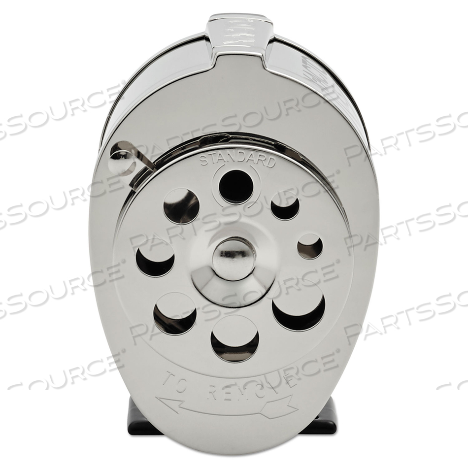 KS MANUAL CLASSROOM PENCIL SHARPENER, TABLE/WALL-MOUNT DESIGN, MANUALLY-POWERED, 2.75 X 4.75 X 4.25, BLACK/NICKEL by X-Acto