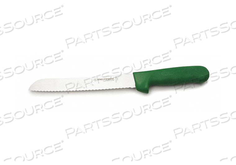 J5893 BREAD KNIFE 8 L SS BLADE GREEN by Dexter Russell J5893 BREAD KNIFE 8 L SS BLADE GREEN by Dexter Russell