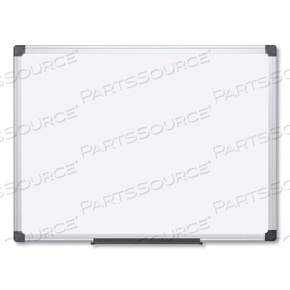 VALUE LACQUERED STEEL MAGNETIC DRY ERASE BOARD, 48 X 96, WHITE, ALUMINUM FRAME by MasterVision VALUE LACQUERED STEEL MAGNETIC DRY ERASE BOARD, 48 X 96, WHITE, ALUMINUM FRAME by MasterVision