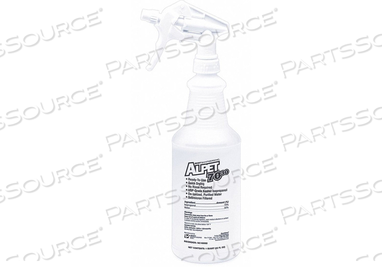 SECONDARY CONTAINER 1 QT. WHITE PLASTIC by Best Sanitizers Inc. SECONDARY CONTAINER 1 QT. WHITE PLASTIC by Best Sanitizers Inc.