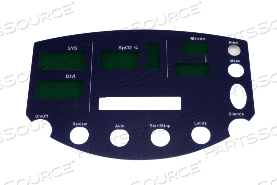 FRONT PANEL OVERLAY (SPO2, TEMP, PRINTER, ENG) 