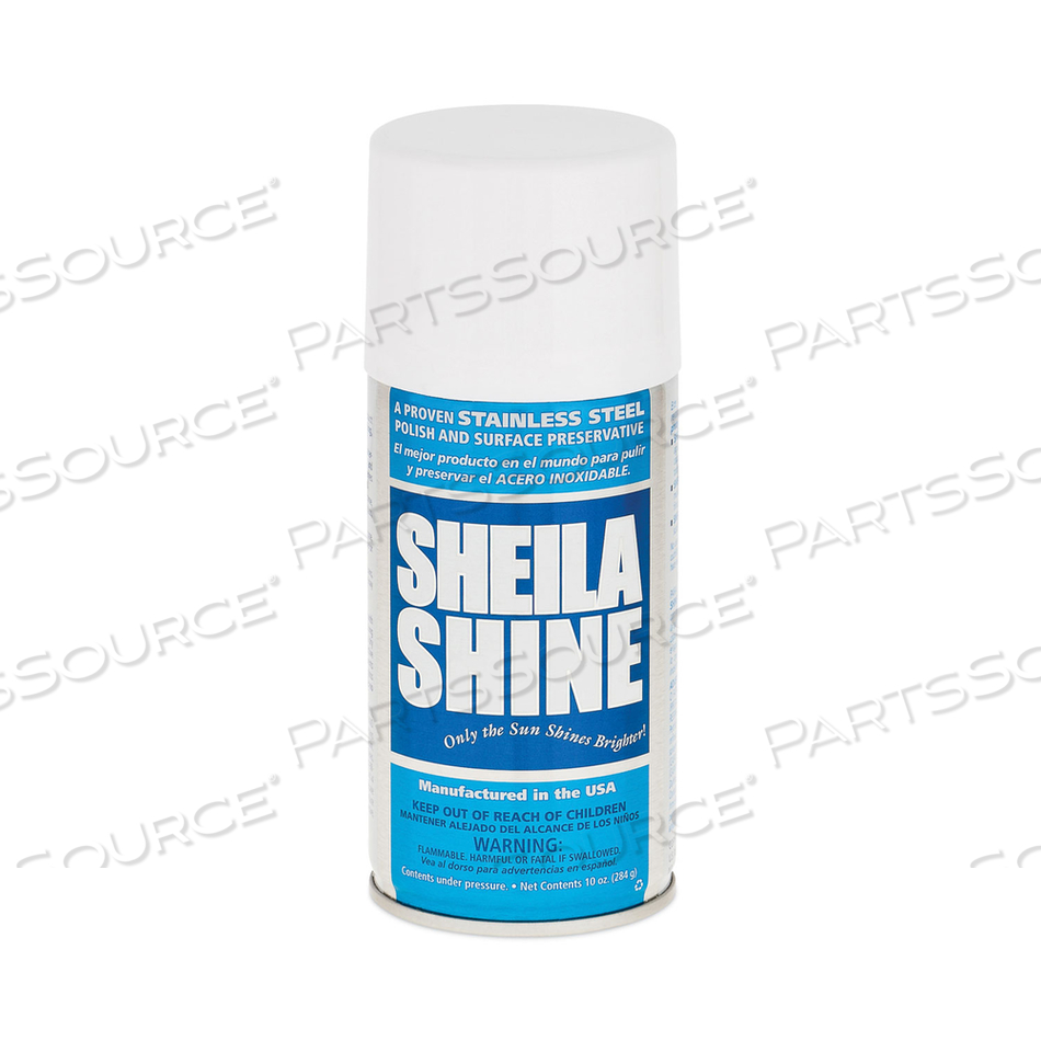 STAINLESS STEEL CLEANER AND POLISH, 10 OZ AEROSOL SPRAY by Sheila Shine STAINLESS STEEL CLEANER AND POLISH, 10 OZ AEROSOL SPRAY by Sheila Shine
