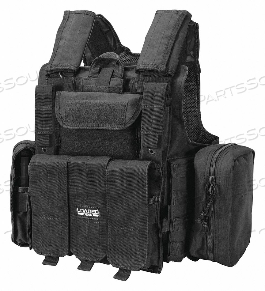 LOADED GEAR VX-300 TACTICAL VEST - BLACK by Barska