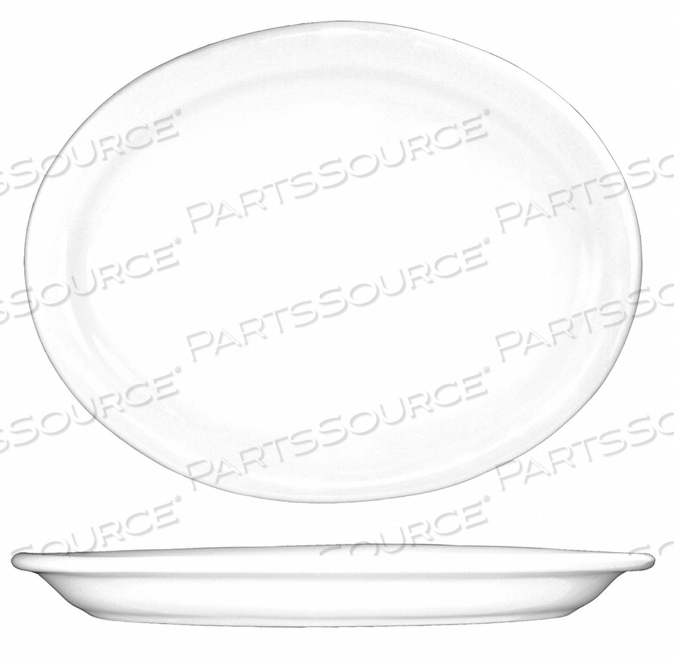 PLATTER 15-1/2X11-3/4 EUROPEAN WHT PK12 by ITI