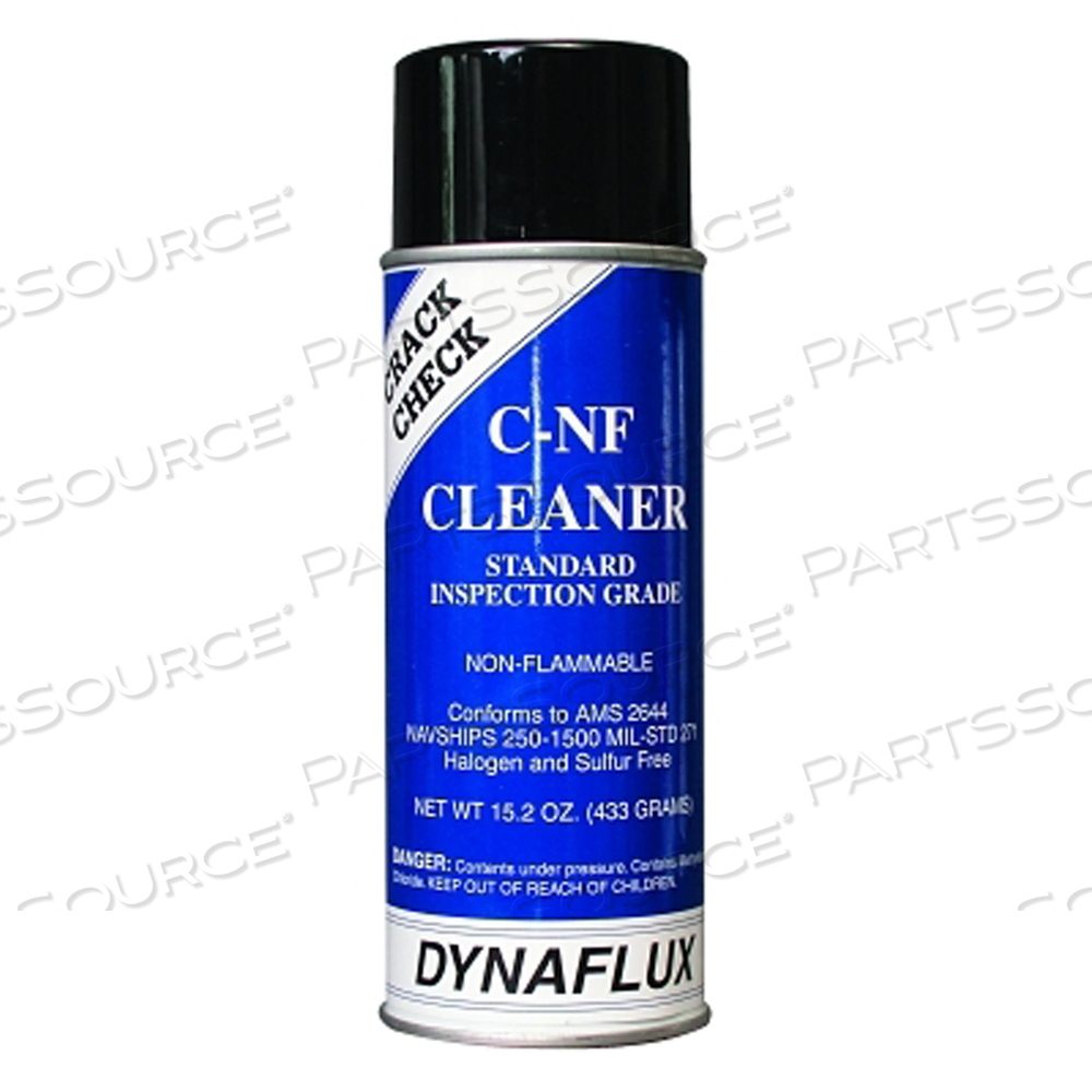 VISIBLE DYE PENETRANT SYSTEM, CLEANER, 16 OZ, AEROSOL CAN by Dynaflux VISIBLE DYE PENETRANT SYSTEM, CLEANER, 16 OZ, AEROSOL CAN by Dynaflux