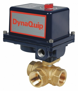 ELECTRONIC BALL VALVE BRASS 1/2 IN. by Dynaquip Controls