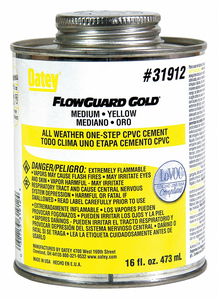 FLOWGUARD GOLD CPVC CEMENT 16 OZ LOW VOC by Oatey FLOWGUARD GOLD CPVC CEMENT 16 OZ LOW VOC by Oatey
