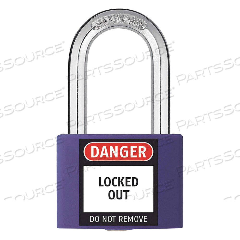 LOCKOUT PADLOCK, KEYED ALIKE, ALUMINUM, COMPACT BODY BODY SIZE, HARDENED STEEL, STD by Approved Vendor