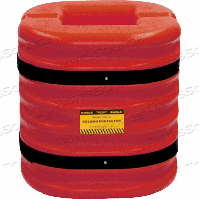 COLUMN PROTECTOR, 24 IN, 10 IN, 10 IN, ROUND/SQUARE, 10 IN COMPATIBLE COLUMN DIA, 24 IN OVERALL HT by Eagle