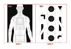 VIKING TACTICS TWO SIDED TARGET PK25 by LE Targets