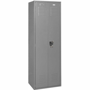 VANGUARD SINGLE TIER 2 DOOR EXECUTIVE LOCKER, 24"WX24"DX72"H, GRAY, UNASSEMBLED by Penco Products