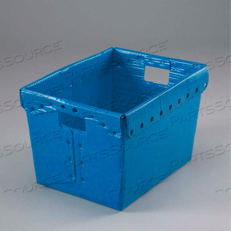 CORRUGATED PLASTIC TOTES - POSTAL NESTING- WITHOUT LID 18-1/2X13-1/4X12 BLUE by Minnesota Diversified Industries