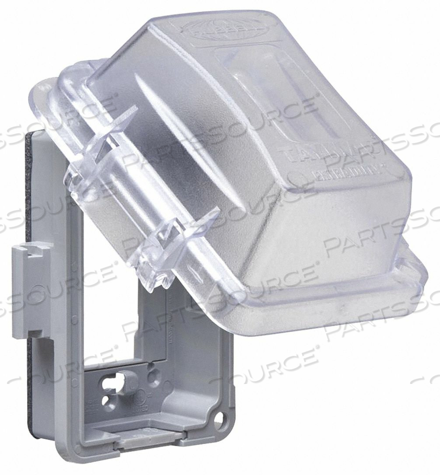 WHILE IN USE COVER 2-3/4 D 1 GANG CLEAR by Taymac WHILE IN USE COVER 2-3/4 D 1 GANG CLEAR by Taymac