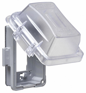 WHILE IN USE COVER 2-3/4 D 1 GANG CLEAR by Taymac