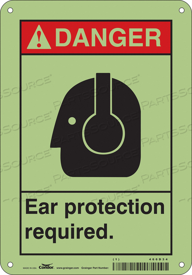 SAFETY SIGN 7 W 10 H 0.070 THICKNESS 