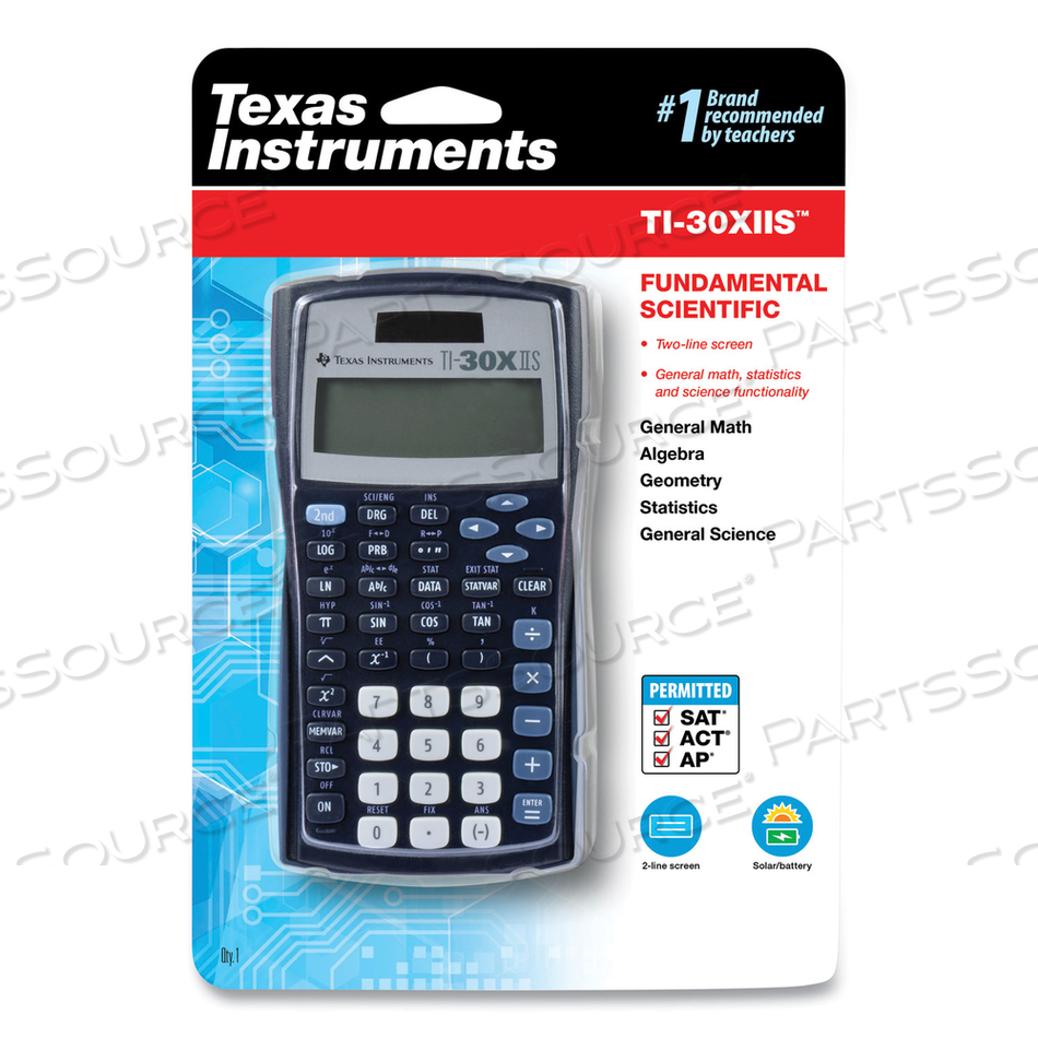 TI-30X IIS SCIENTIFIC CALCULATOR, 10-DIGIT LCD, BLACK by Texas Instruments