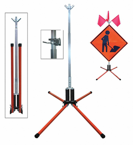 SIGN STAND ROLL-UP STEEL 36 IN. by Dicke