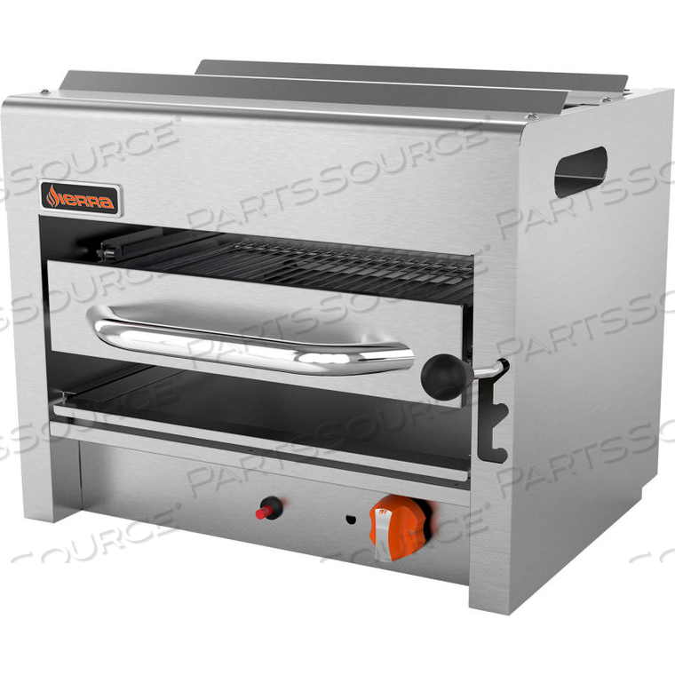 SIERRA RANGE - 24" SALAMANDER BROILER, (1) INFRARED 20,000 BTU BURNERS, STAINLESS STEEL 