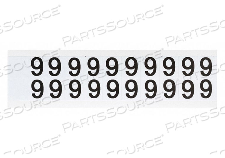 NUMBER LABEL 6 3/4IN.HX21/32IN.W VINYL by Brady Americas