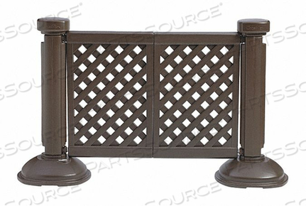 FENCE POST AND BASE BROWN 3 FT H by Grosfillex