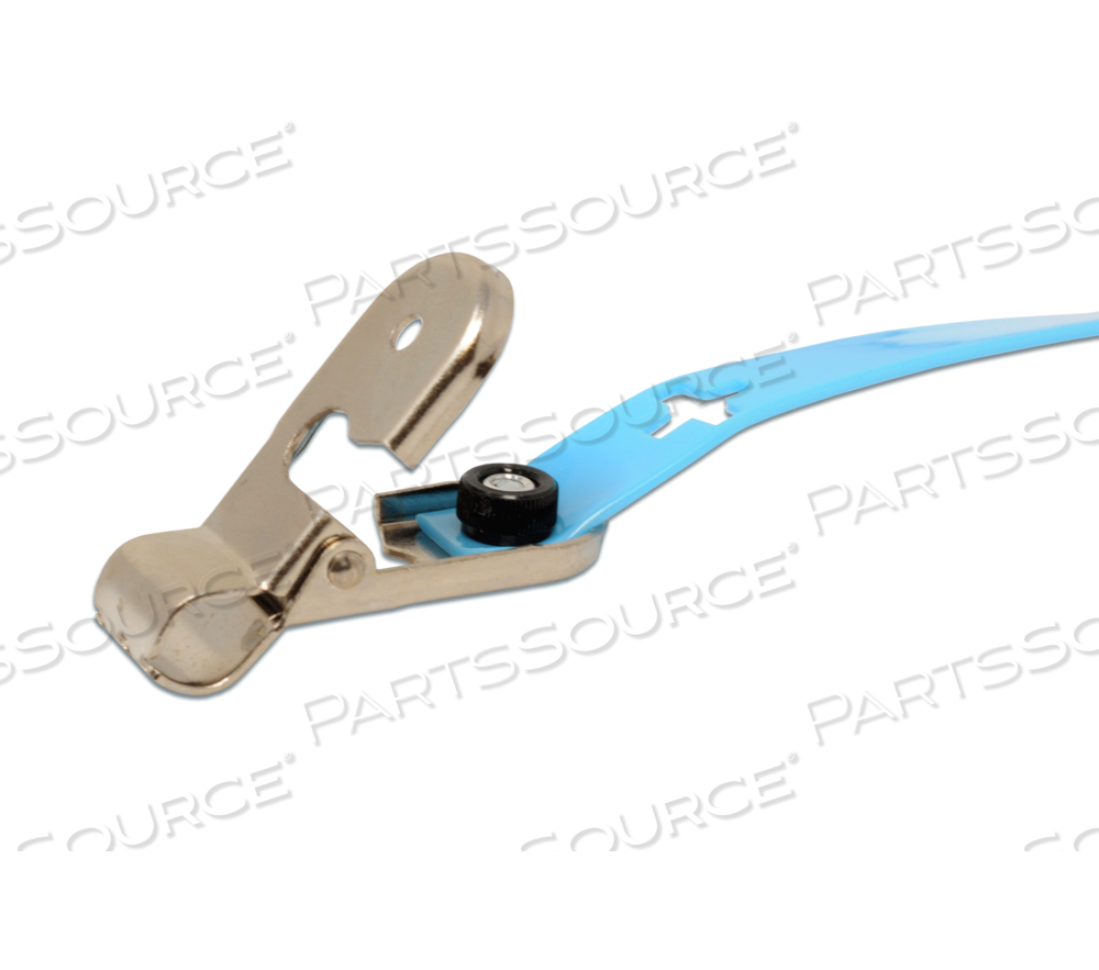 CLEANGRIP ANTI-LIGATURE TETHER WITH 2 SECURITY CLIPS, BLUE, 6' by Crest Healthcare