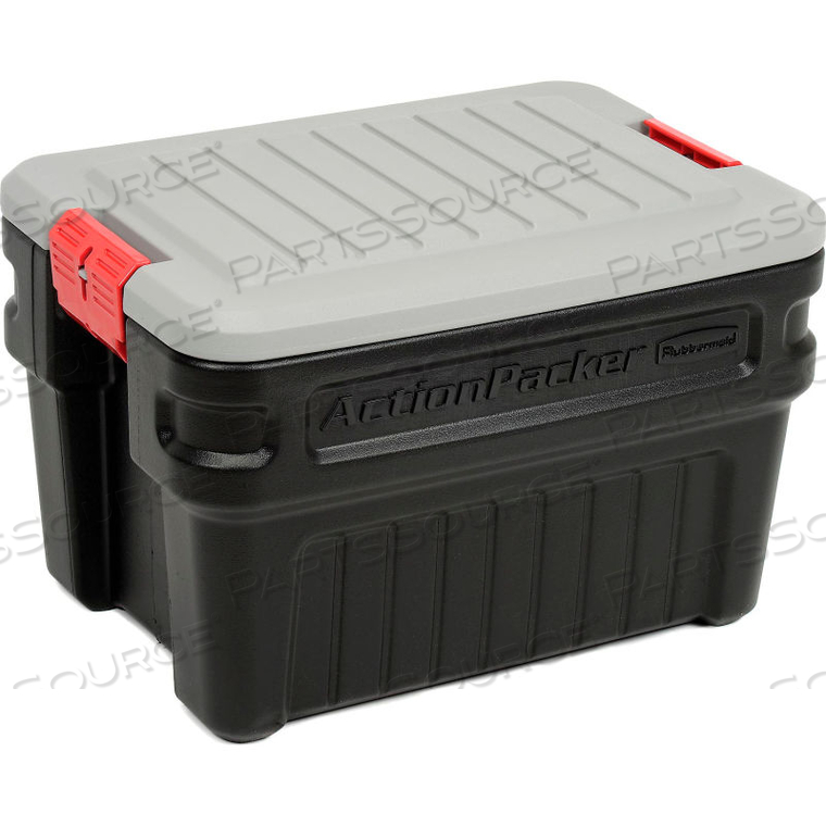 ACTIONPACKER LOCKABLE STORAGE BOX 24 GALLON 26-1/8 X 18-1/2 X 17 by United Solutions ACTIONPACKER LOCKABLE STORAGE BOX 24 GALLON 26-1/8 X 18-1/2 X 17 by United Solutions