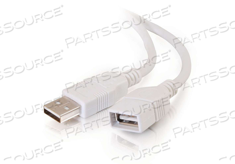 3.3FT USB 2.0 A MALE - A FEMALE EXTENSION CABLE - WHITE by Legrand AV (C2G)
