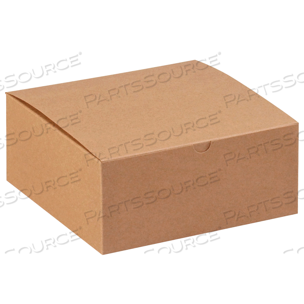 GIFT BOXES, 8" X 8" X 3 1/2", KRAFT, 100/CASE by BOX Partners (Box Acquisitions, LLC)