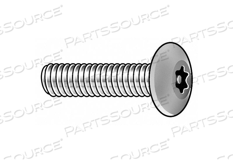 MACH SCREW BUTTON 10-24X1/2 L PK50 by Tamperproof Screw Company, Inc.