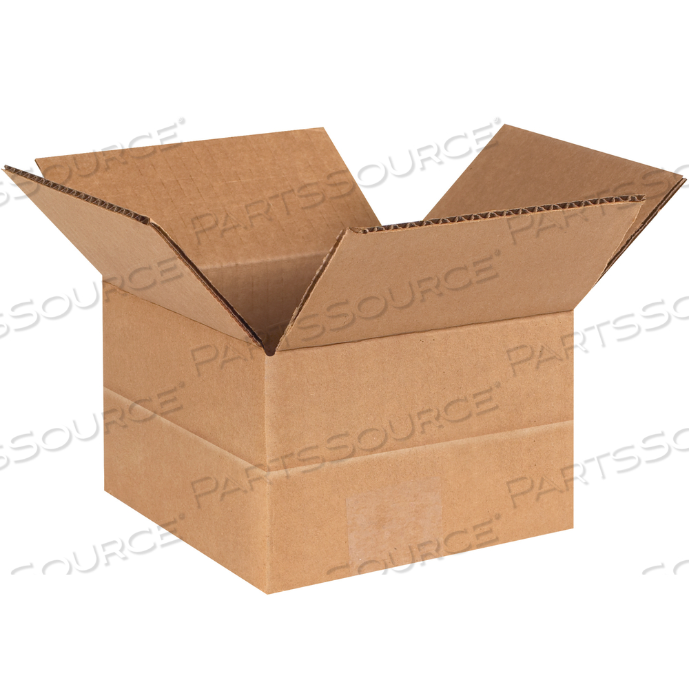 MULTI-DEPTH CORRUGATED BOXES, 6" X 6" X 4", KRAFT, 25/BUNDLE by BOX Partners (Box Acquisitions, LLC)