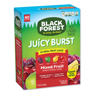 JUICY BURST FRUIT FLAVORED SNACK, MIXED FRUIT, 32 OZ, 40/BOX by Black Forest