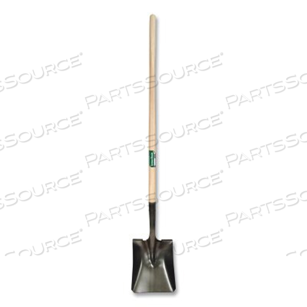 SQUARE POINT TRANSFER SHOVEL, 12 IN L X 9.5 IN W BLADE, #2, 48 IN L NORTH AMERICAN HARDWOOD STRAIGHT HANDLE by Razor-Back SQUARE POINT TRANSFER SHOVEL, 12 IN L X 9.5 IN W BLADE, #2, 48 IN L NORTH AMERICAN HARDWOOD STRAIGHT HANDLE by Razor-Back