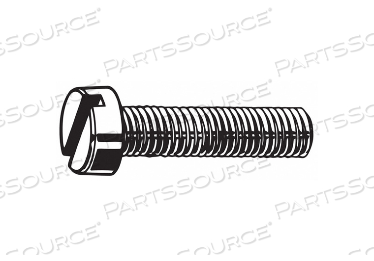 MACHINE SCREW, M2 THREAD SIZE, 10 MM LG, 316 STAINLESS STEEL, PLAIN, CHEESE, SLOTTED, METRIC by Fabory MACHINE SCREW, M2 THREAD SIZE, 10 MM LG, 316 STAINLESS STEEL, PLAIN, CHEESE, SLOTTED, METRIC by Fabory