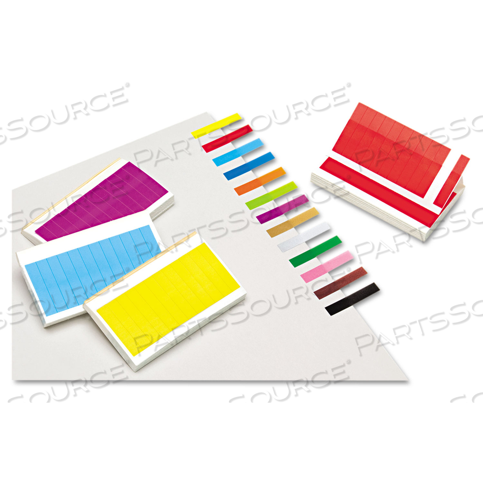 REMOVABLE/REUSABLE PAGE FLAGS, 13 ASSORTED COLORS by Redi-Tag REMOVABLE/REUSABLE PAGE FLAGS, 13 ASSORTED COLORS by Redi-Tag