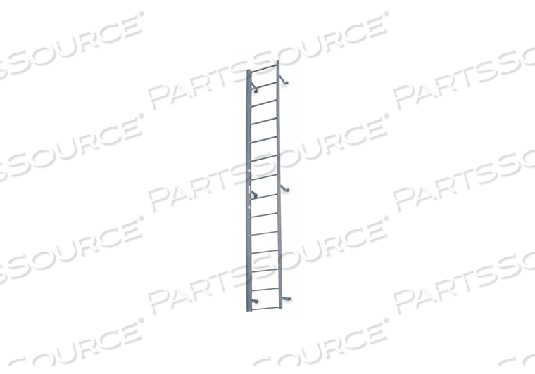 FIXED LADDER 13 FT 3 IN H STEEL by Cotterman FIXED LADDER 13 FT 3 IN H STEEL by Cotterman