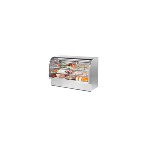 TCGG-72-S CURVED GLASS DELI CASE - 72-1/4"W X 35-1/4"D X 47-3/4"H by True Food Service Equipment