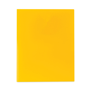 TWO-POCKET HEAVYWEIGHT POLY PORTFOLIO FOLDER, 11 X 8.5, YELLOW by C-Line